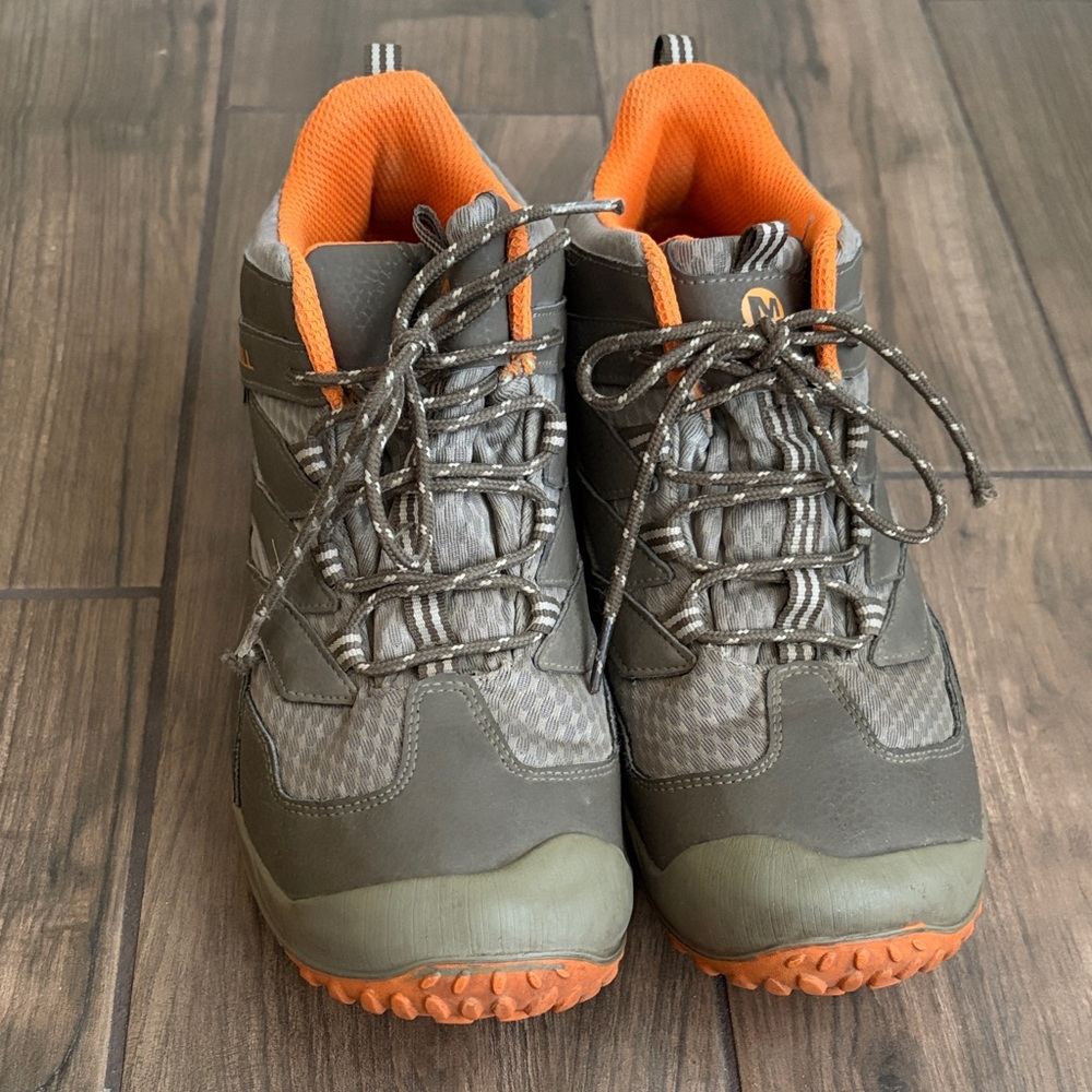Merrell Olive and Orange Ankle Boots